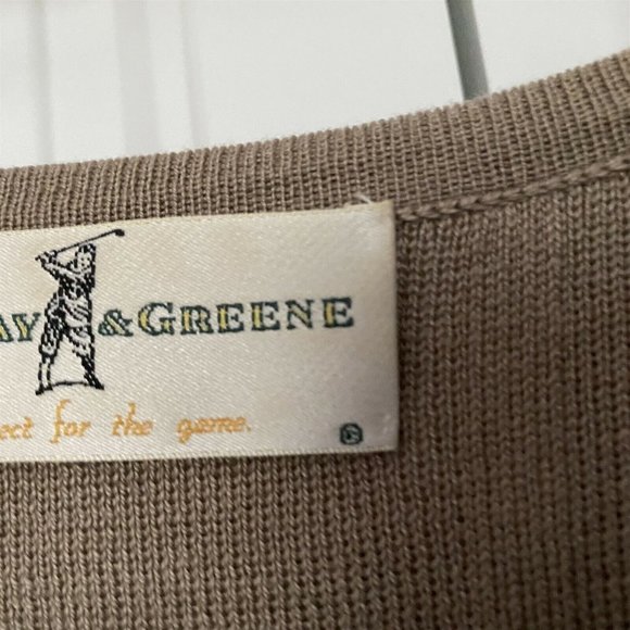 Fairway & Greene Women's Sweater Set Cardigan Shell Golf Activewear Beige - Picture 9 of 10